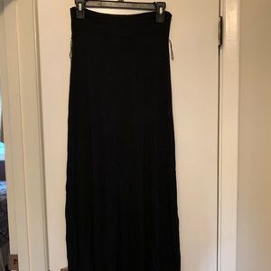 Black maxi skirt